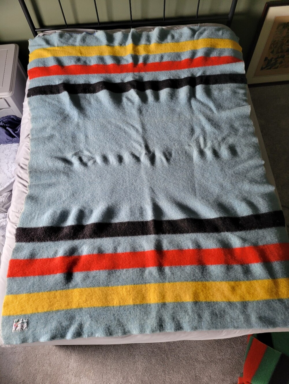 Vintage Orrlaskan 100% Wool Blanket - Twin